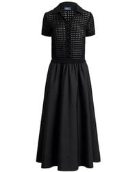 Polo Ralph Lauren - Knit-Bodice Cotton Dress - Lyst