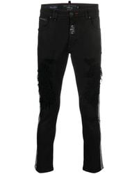 Philipp Plein - Stripe-Detail Skinny Jeans - Lyst
