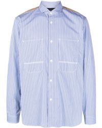 Junya Watanabe - Panelled Cotton Shirt - Lyst