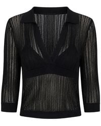 Uma Wang - Striped Semi-Sheer Top - Lyst