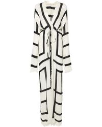 TOTEME - Wikkeljurk Met Geometrische Print - Lyst