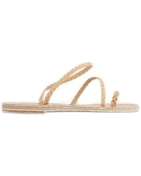 Ancient Greek Sandals - Sandales En Cuir Eleftheria À Brides Tressées - Lyst