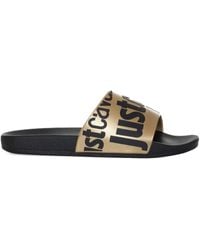 Just Cavalli - Logo-Print Slides - Lyst