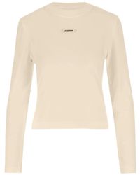 Jacquemus - Le Gros Grin Logo-Detail Long-Sleeve T-Shirt - Lyst