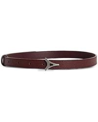 Manière De Voir - Leonie Eiffel Slim Leather Belt - Lyst