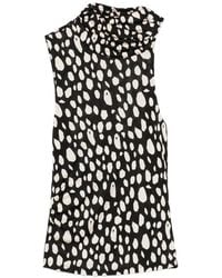 Patrizia Pepe - Graphic-Print Asymmetric Top - Lyst