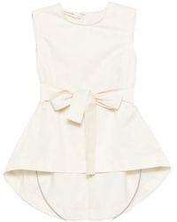 MOUTAKI - Sleeveless Round-Neck Blouse - Lyst