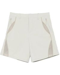 HELIOT EMIL - Panelled Mesh Insert Shorts - Lyst