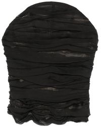 Balenciaga - Ruched Halterneck Top - Lyst
