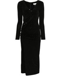 Nissa - Crystal-Embellished Midi Dress - Lyst