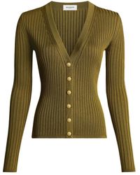 Balmain - Buttoned Ribbed Knit Cardigan - Lyst