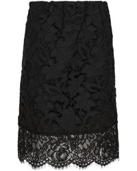 N°21 - Floral Lace Pencil Skirt - Lyst