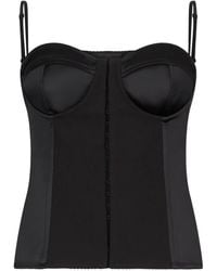 Liu Jo - Satin Bustier Top - Lyst