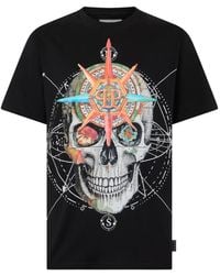 Philipp Plein - Wind Rose Skull Graphic T-Shirt - Lyst