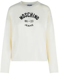 Moschino - Ivory Virgin Wool Sweater - Lyst