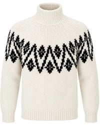 Dondup - Intarsia-Knit Roll-Neck Sweater - Lyst