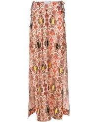 Amir Slama - Floral-Print High-Waisted Skirt - Lyst