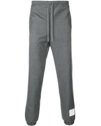 Thom Browne - Drawstring-Waist Wool Track Pants - Lyst