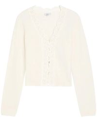 Rails - Mer Lace V-Neck Sweater - Lyst
