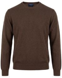 Drumohr - Crew-Neck Wool Sweater - Lyst