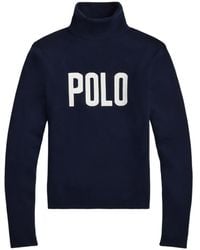 Polo Ralph Lauren - Polo-Logo Turtleneck Sweater - Lyst