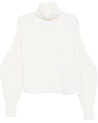 P.A.R.O.S.H. - Roll-Neck Ribbed Sweater - Lyst