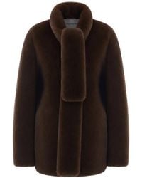 VALENTINI 1972 - Veste En Fourrure Artificielle À Col Montant - Lyst