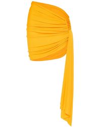 Christopher Esber - Arced Palm Ruched Draped Mini Skirt - Lyst