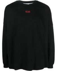 Gcds - Long-Sleeved Logo-Print T-Shirt - Lyst