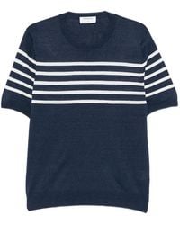 Gran Sasso - Striped Short-Sleeve Sweater - Lyst