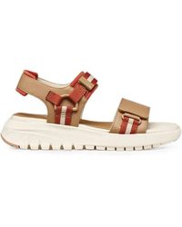 Geox - Flextride S Touch-Strap Platform Sandals - Lyst