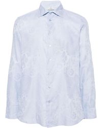 Etro - Paisley-jacquard Cotton Shirt - Lyst