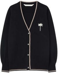 Palm Angels - Palm Tree-Embroidered Cardigan - Lyst