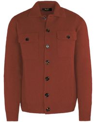 Moorer - Button-Up Knitted Shirt - Lyst