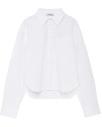 Anine Bing - Scott Cropped Blouse - Lyst