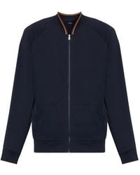 Paul Smith - Artist Stripe-Trim Zip-Up Jacket - Lyst
