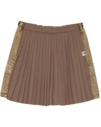 Maison Mihara Yasuhiro - Combined Skirt Cargo Shorts - Lyst