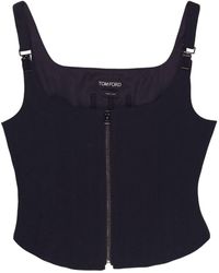 Tom Ford - Zip-up Corset Tank Top - Lyst