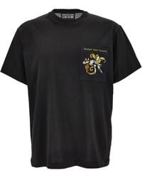 Versace Jeans Couture - T-Shirt mit grafischem Print - Lyst