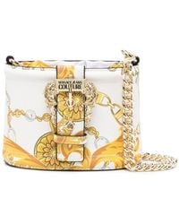 Versace - Chain Couture-print Bucket Bag - Lyst