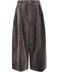 Uma Wang - Broek Met Geplooid Detail - Lyst