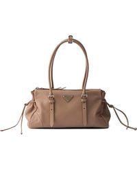 Prada - Bonnie Medium Antiqued Leather Tote Bag - Lyst