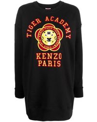 KENZO - Robe-sweat Tiger Academy à coupe courte - Lyst