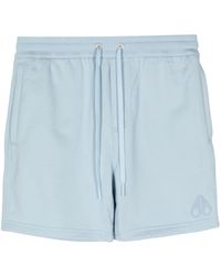 Moose Knuckles - Logo-embroidered Cotton Track Shorts - Lyst