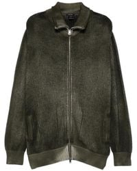 Avant Toi - Ribbed-Knit Zip-Up Sweater - Lyst