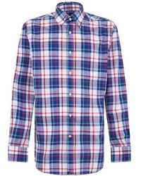 Paul & Shark - Check-Print Long-Sleeve Shirt - Lyst