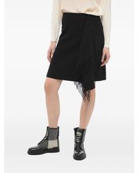 Woolrich - Fringe-Detail Wrap Skirt - Lyst