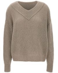 Hemisphere - V-Neck Sweater - Lyst