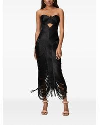 NORINA ST - Aura Fringed Midi Dress - Lyst