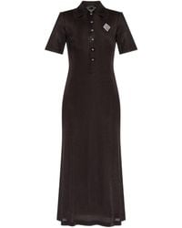 Lacoste - ロゴアップリケ ドレス - Lyst